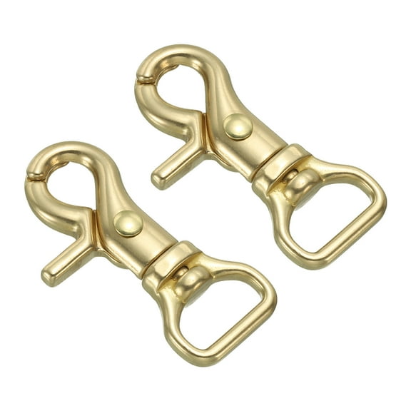 Lobster Clasp Keychains, 2Pcs 5/8 Inch Round Clasps Swivel Trigger Snap Hook