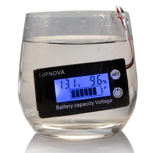 Monitor de DIGITAL DC 8V-100V Capacidad de Batería con El Panel Del Medidor de Voltaje Del Voltaje de Alimentación Del Automóvil de estilo azul 3 Macarena Medidor de voltaje