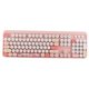 thumbnail image 2 of M Buder Teclado y Ratón Inalámbrico Combo Retro 104 Teclas Rosa 2.4GHz, 2 of 9