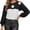 C22-NSLGXD Black Sweaters for Women, variant on Women's Cropped Shrug Sweater Long Sleeve Cable Knit Pullover Daisy Floral Decor Y2K Fall Fashion Tops