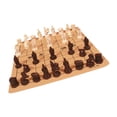 thumbnail image 2 of Ajedrez de guerrero de terracota Baoblaze piezas de ajedrez de resina tablero de cuero PU L, 2 of 8