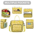 thumbnail image 2 of Insulated Lunch Bag Women, Leakproof Large Lunch Box, Reusable Lunch Cooler Bag with Adjustable Strap, Lunch Tote Bag for Work Women,Lemon Print Lunch Tote Bags Gifts for Woman, Mom, 2 of 6