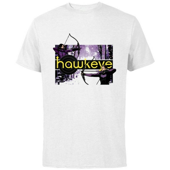 Marvel Hawkeye Clint Barton Kate Bishop Archers - Short Sleeve Cotton T-Shirt for Adults - Customized-White