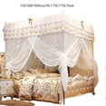 thumbnail image 2 of Lit de luxe princesse à quatre coins avec rideau, baldaquin, moustiquaire et literie (M), 2 of 4