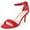 Red Vegan Suede, variant on Dove Leopard Comfortable and Stylish Stiletto Heels for Women – Open Toe Sandals Ankle Strap Dress Shoes Heel