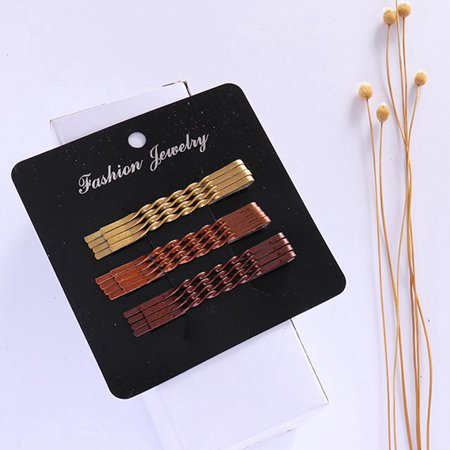 Kaboer 2sets Colorful Hairpin Wave Barrette Spiral Side Clip Bobby