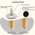 thumbnail image 4 of Unique Bargains M8 x 15 x 30mm Furniture Leveling Feet Pad Adjustable Leveler for Table Leg 4pcs, 4 of 7