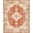 Terracotta Cream, Pattern 1, variant on ODIKA Vintage Boho Distressed Retro Border Textured Pile Stain Resistant Low Profile for Dorm Room, Small Living Apartment