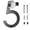 Black5, variant on WNFJR 6 Inches House Numbers for Outside Modern House Address Numbers Metal Floating Home Address Sign for Outdoor from 0-9
