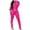 Hot Pink, variant on ICHUANYI Women's Solid 2 Piece Tracksuit Crewneck Long Sleeve Tops Long Sweatpant Outfits Lounge Sets Fall Winter Clothing