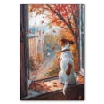 thumbnail image 3 of Canvas Wall Art for Living Room - Parson Russell Terrier Dog Poster Print Vintage Home Decor Pets Oil Painting Autumn Room Decor, 3 of 6