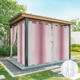 thumbnail image 6 of Outdoor Curtains for Patio Waterproof, Pink Grey Ombre Outdoor Privacy Panels Grommet, Farmhouse Gradient Minimalist Blackout Outside Curtains for Porch/Cabana/Pergola/Gazebo 54"x95", 1 Panel, 6 of 8