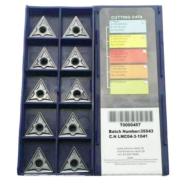 10pcs TNMG160404 NN CNC lathe insert cutting tool carbide turning blade