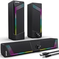 thumbnail image 1 of Altavoces para ordenador OFFSIR PC SoundBar Gaming RGB USB 3.5 mm, 1 of 8