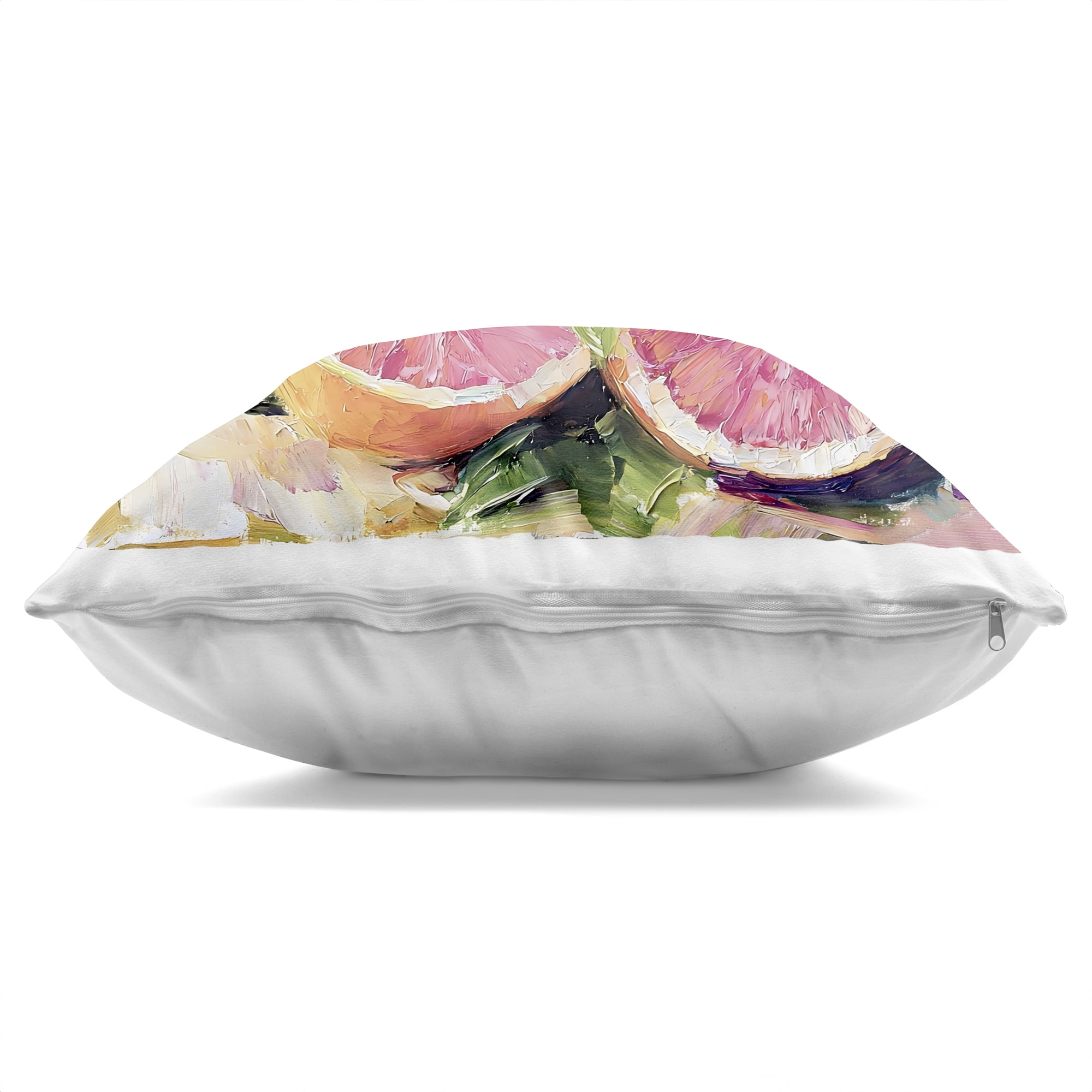 Stupell Industries Grapefruit Summer Refreshment Decorative Printed Throw Pillow, design by Riley B, 18 x 7 x 18