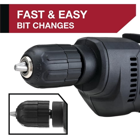 HYPER TOUGH 5.0AMP, 120 VOLTS 3/8 INCH ELECTRIC DRILL, NEW CONDITION