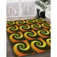 thumbnail image 3 of Ahgly Company Machine Washable Indoor Rectangle Transitional Black Brown Area Rugs, 3' x 5', 3 of 7