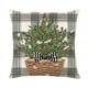 thumbnail image 5 of Funda de almohada navideña de lino, cubierta de cojín de 45x45cm, muñeco de nieve, alce, decoración navideña para el hogar, Año Nuevo, sofá, coche, 2024, 5 of 5
