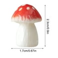 thumbnail image 3 of Hand-Painted Resin Mushroom Car Decor - Cute Dashboard Ornament, Lightweight Interior Accessory, Unique Gift for Car Lovers & Collectors, 3 of 6