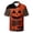 Orange V-Neck, variant on Mens Halloween Shirts Short Sleeve Pumpkin Trendy Shirts V Neck Funny Print Button Up Ghost Graphic Fall Winter Pullover Spooky Vacation Lounge Tshirt Yellow 3XL