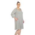 thumbnail image 2 of White Mark Robe Évasée à Encolure Croisée pour Femmes, 2 of 6