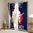 thumbnail image 3 of Homewish Ice Hockey Lover Curtains Pack of 2 (42x84 Each),Hockey Stick Curtains Blackout,Red Deepblue Bedroom Curtains For Boys,Ultra Soft Bedroom Decorative, 3 of 6