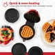 thumbnail image 3 of Holstein Housewares Mini gofres y plancha 5 en 1 – Aparato personal de 4 pulgadas con 7 placas antiadherentes extraíbles, hace cachorros, gatitos, gofres en forma de corazón, panqueques, huevos y más, 3 of 5
