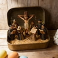 thumbnail image 6 of 2026 New 3PCS Mini Christmas & Easter Nativity Set in a Tin Box - Mini Easter Jesus Classic Scenes - Small Pocket Nativity Sets & Figures, Easter Decoration Indoor for Home Gifts Decor, 6 of 6