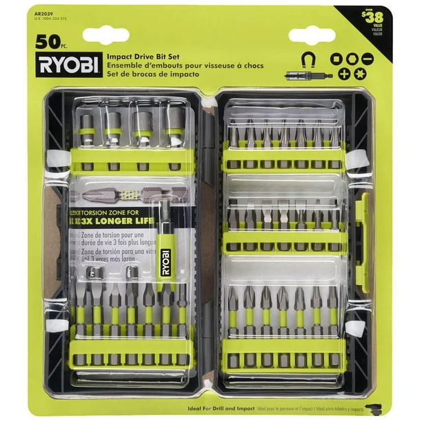 RYOBI AR2039 Impact Rated Driving Kit 50 Piece