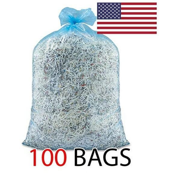 Ox Plastics 39 Gallon Recycle Trash Bags, 32 X 37, 1.5 mil Strength, MADE IN USA (Blue 100 Bags)