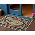 thumbnail image 2 of HomeRoots 625798 3 x 5 ft. Red Gold & Gray Tribal Washable Transitional Indoor & Outdoor Rectangle Area Rug, 2 of 9