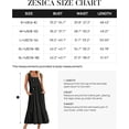 thumbnail image 6 of Women's 2024 Summer Sleeveless Dress Square Neck Pleated Tiered Swing Casual Maxi Dresses with Pockets, 6 of 6