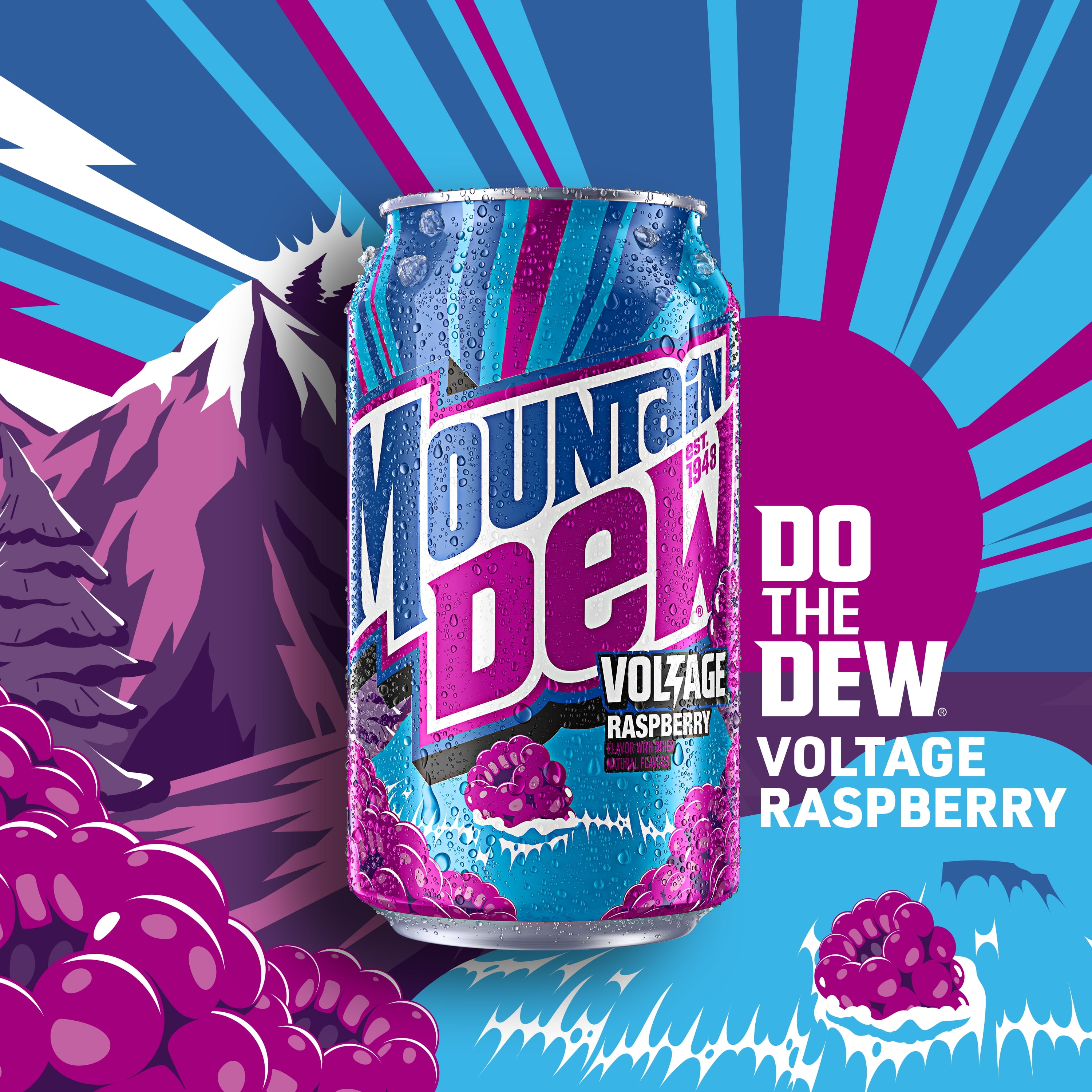 Mountain Dew - Brandclub - Mountain Dew Voltage Raspberry Citrus