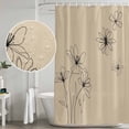 thumbnail image 4 of Floral Shower Curtain Set - 72" x 78" Washable Bathtub Curtain with 12 Hooks, Spring Flower Waterproof Fabric Stall Shower Curtains for Bathroom/Bathtub Décor, 4 of 6