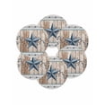 thumbnail image 7 of 15 Inch Round Placemats Set of 6, Texas Star Rustic Non Slip Heat Insulation PP Table Mats, Country Blue Berry Brown Wooden Plank Washable Place Mats for Kitchen Dining Party Table Decor, 7 of 7