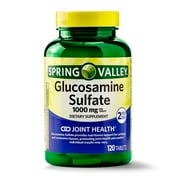 Spring Valley Glucosamine Sulfate Tablets, 1000 mg, 120 Ct