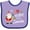 Lavender and Purple, variant on Inktastic My First Visit from Santa Boys or Girls Baby Bib