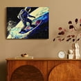 thumbnail image 4 of Chilfamy Surfboard Canvas Prints Wall Art for Home Decor Ready To Hang Room Office Theme Design 16x12in, 4 of 6