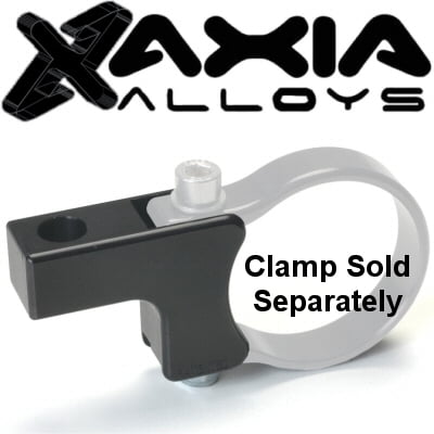 - Axia Alloys Black Standard Light Mount 3/8 Inch Hole For Horizontal Tube