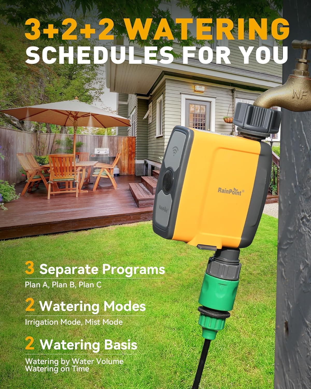 Nordic Hygge WiFi Sprinkler Controller Automatic Watering System Irrigation Water Valve, APP & Voice Control