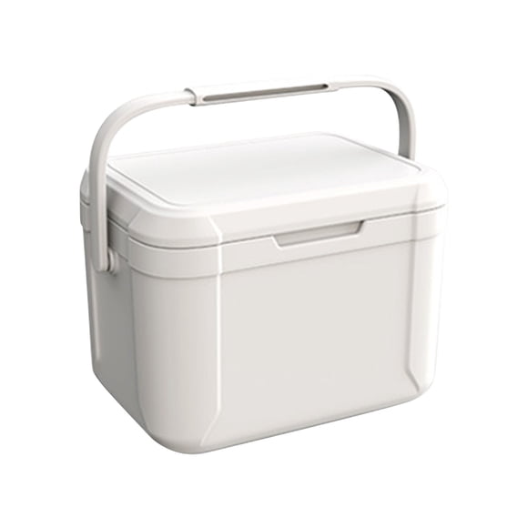 5L Portable Cooler Hard-Sided with Temp Gauge Ice Retention for Camping, Picnics, Tailgating, Leak-Proof Compact Food Container