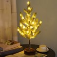 thumbnail image 6 of Chmadoxn Green Leaf Birch Tree with LED Lights, Artificial Tree Lamp, DIY Birch Tree with LED Lights, Lighted up Tree Lamp Battery Powered, Light Spirit Tree for Table Home Wedding Bedroom Christmas, 6 of 7