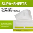 thumbnail image 5 of Carbon Theory Extra Large Face Cleansing Towels, Single Use Cotton Towels, Ideal for Sensitive Skin, Great for Makeup Removing, Help Reduce Irritation and Redness, 50 Towels, 5 of 8