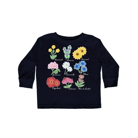 

Inktastic French Wild Flower Chart Gift Toddler Boy or Toddler Girl Long Sleeve T-Shirt