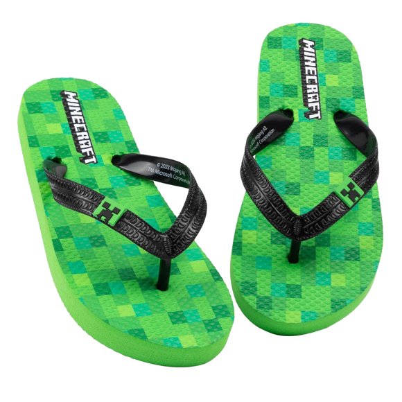 Minecraft Sandales de Plage Creeper pour Garçons/filles
