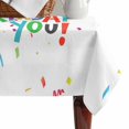thumbnail image 4 of Happy Birthday Table Cloth Waterproof Tablecloths, Coloful Birthday Ribbon Tablecloth Dining Table Cover for Kitchen Party Tabletop Outdoor, Rectangle Tablecloth 60x102 Inch, 4 of 9