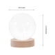 thumbnail image 3 of Crystal Ball Night Lamp 3D Clover Night Light with Wood Base Glass Shamrock Light, 3 of 3