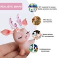 thumbnail image 5 of Pingxizhi 2pcs Delicate Deer Shaped Cake Decoration Birthday Cake Ornament (Pink Brown), 5 of 8