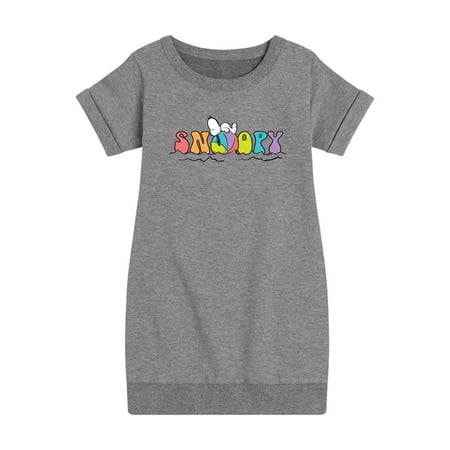

Peanuts - Snoopy s Beach Ball - Toddler And Youth Girls Fleece Dress