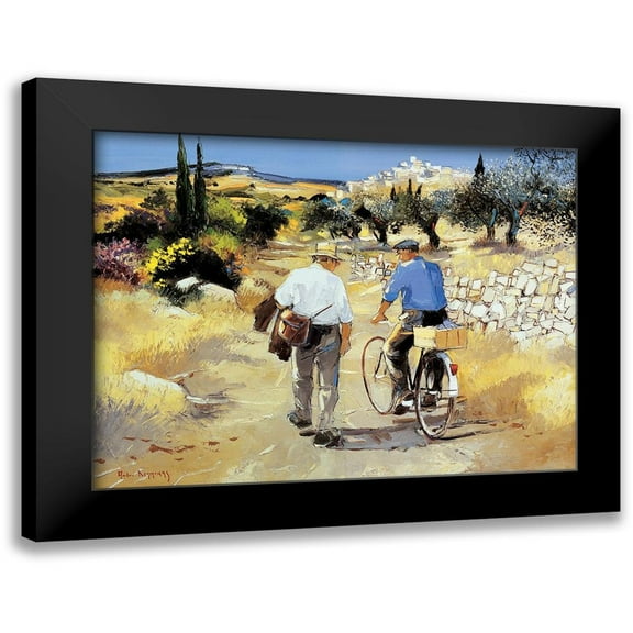 Deymonaz, Andre 14x12 Black Modern Framed Museum Art Print Titled - Vers le village